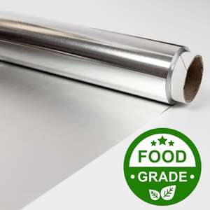 Feuille de papier aluminium alimentaire enduit résistant aux hautes températures, papier sulfurisé pour four, feuille d'aluminium épaissie pour la cuisson du poisson et autres aliments - Product Image 2