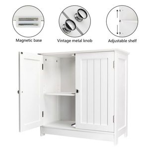 Mobile da Bagno Bianco con Lavabo e Vano Portaoggetti - Product Image 5