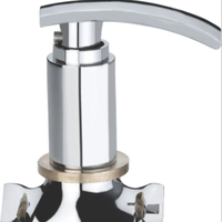 Robinet de lavage mural en laiton chromé avec bride pour machine à laver, robinet de lavabo durable pour eau froide