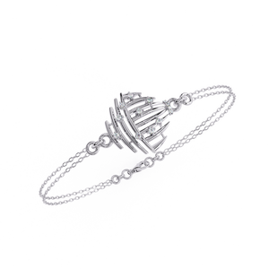 Pulsera de Oro Blanco y Amarillo de 14K al por Mayor con Diamantes Naturales de 0.13ct EF VVS, Colección de Diseñador en Oro Rosa, Joyería Fina para Mujer, Regalo - Product Image 2