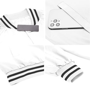 Veste varsity homme avec impression de logo personnalisée, style streetwear, col montant, taille adulte, nouvelle arrivée. - Product Image 6