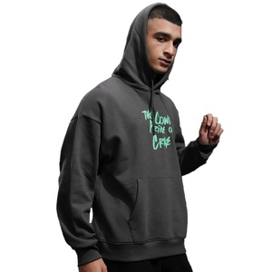 Tendance coton polaire tricoté sweats à capuche surdimensionnés pour garçons sur mesure hiver sweat à capuche grande taille prix de gros - Product Image 3