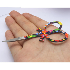 Easy <b>Nail</b> Professional Beauty Stainless Steel Sharp Straight <b>Scissors</b> New Wing Flower Design Cuticle Manicure <b>Nail</b> Art Steel - Product Image 4