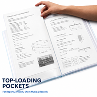 Porte-documents transparent A4, organiseur de fichiers multi-poches pour le rangement des papiers d'examen des étudiants, fournitures scolaires et de bureau