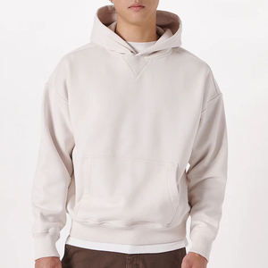 <b>Mens</b> High Quality Oversized Hoodie Premium Heavyweight Cotton Fleece <b>Pullover</b> Streetwear Relaxed Fit Hooded Top - Product Image 6