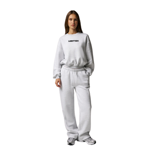 Ensemble de survêtement à capuche pour femme, pantalon décontracté à jambe droite, taille à cordon, coupe ample, deux pièces, tenue décontractée pour la maison, les voyages et le quotidien - Product Image 1