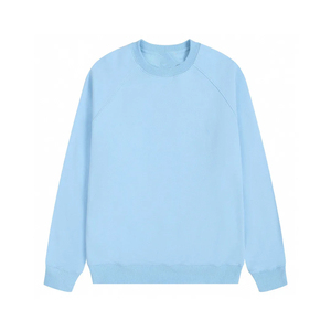 Sweat-shirt en coton molletonné à col rond pour homme, coupe classique, logo brodé personnalisé, saison hivernale, sans capuche - Product Image 4