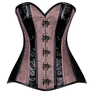 เสื้อครอเซ็ทวินเทจสำหรับผู้หญิง เซ็กซี่ กระชับสัดส่วน ระบายอากาศได้ดี ดีไซน์ทันสมัย ผ้าปักลาย สำหรับสาวพลัสไซส์ - Product Image 1