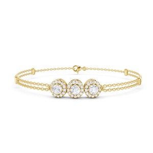 Pulsera de Diamantes Estilo Compromiso en Oro de 9K para Mujer, Joyería Fina de Lujo para Bodas, Aniversarios y Fiestas - Product Image 3