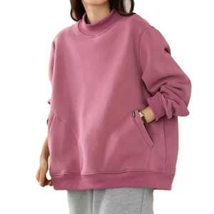 Sudadera de algodón con cuello alto estilo streetwear, transpirable, estilo casual, para la temporada de invierno, bordada. - Product Image 6