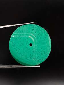 Esfera de reloj de malaquita natural de 31,50 mm, fabricante de esferas de reloj, esfera suelta para la fabricación de relojes - Product Image 4