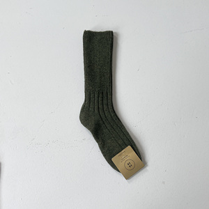 Chaussettes pour femmes, couleur unie, mélange de laine, tricotées, respirantes, pour un usage quotidien, saison hivernale - Product Image 4
