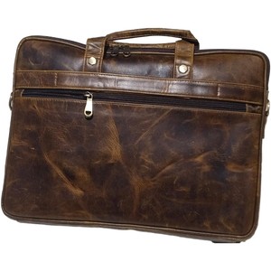 Genuine Leather Sleeve Cover Laptop <b>Case</b> Office Work Business Traveling Messenger Premium Leather Laptops Bag Sleeve - Product Image 5