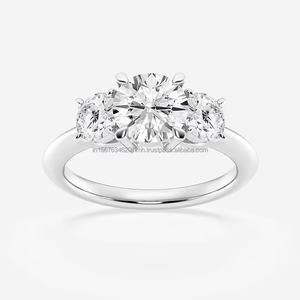 Commande minimum faible pour l'or personnalisé et les diamants naturels cultivés en laboratoire pour le GIA IGI certifié pour les grossistes en vrac de fêtes de mariage - Product Image 1