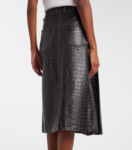 Jupe mini décontractée en cuir de haute qualité sur mesure pour femme, élégante et luxueuse, production en gros OEM ODM, échantillon - Product Image 4