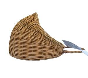 Eco-friendly Round Brown Rattan <b>Basket</b> Multi-purpose <b>for</b> <b>Flowers</b> Kitchen Storage and Stationery - Product Image 3