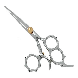 Professional <b>Barber</b> Scissors 5.5'' 6"JP 440C Sharp <b>Blade</b> Tip Hair Cutting Thinning Swivel - Product Image 3
