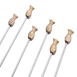 Agitador de Cócteles de Lujo con Diseño de Piña, Agitador de Cócteles Clásico, Herramienta para Mezclar Duradera, Agitadores de Latón - Product Image 3