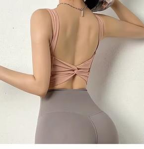 Sujetador Deportivo Personalizado al por Mayor para Mujer, Súper Suave, con Espalda en Forma de U y Diseño Hueco, para Correr, Gimnasio y Entrenamientos de Fitness - Product Image 4