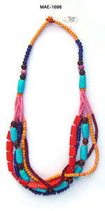 Collar de Cuentas de Hueso Estilo Étnico con Forma de Corazón, Joyería de Moda Unisex, Cadena de Eslabones, Collares de Fiesta, Venta al por Mayor - Product Image 5