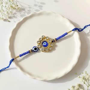 High Quality Handmade Rakhi With Beads And Stones For Kids Unisex Raksha Bandhan - Product Image 1