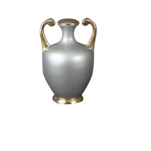Urnas de Cremación de Latón Americano de Alta Calidad, Grabado en Oro, Acabado en Mármol Blanco y Negro, Capacidad de 220 Pulgadas Cúbicas para Cenizas Humanas - Product Image 2