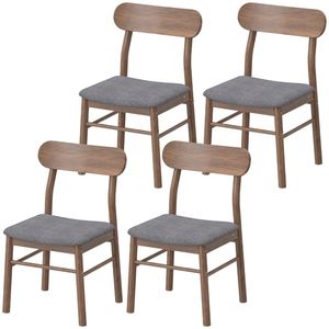 Set di 4 Sedie Grigie per Soggiorno e Sala da Pranzo - Product Image 5