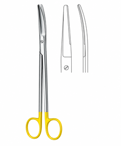 Tijeras Sims con inserciones TC de acero inoxidable premium plateado - Product Image 1