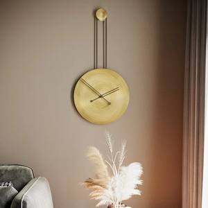 Modern Wooden <b>Wall</b> <b>Clock</b> With Natural Finish Minimal Design Silent Movement For Living Room Bedroom Office Decoration - Product Image 1