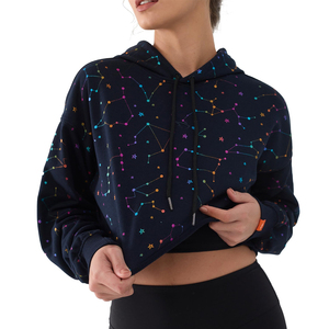 Ropa de Mujer, Sudadera Corta con Capucha y Logotipo Personalizado, Nueva Llegada, Sudadera Corta con Capucha para Mujer en Venta - Product Image 6