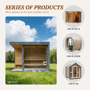 Estética de Lujo con Diseño de Integración Perfecta con el Jardín, Vista Panorámica, Sauna Exterior Tradicional Modular de Primera Calidad - Product Image 4