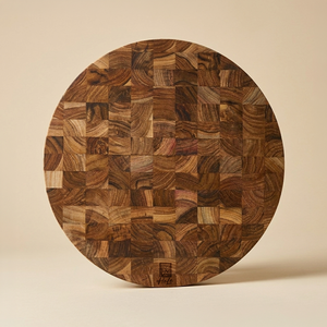 Tabla de Cortar Redonda de Madera de Acacia Ha Le, con Asa, 1.5 cm de Grosor, Apta para Lavavajillas, Juego de 2 para Servir y Cortar - Product Image 3