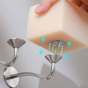 Soap Cage Professional Stainless Steel Top Quality Magnetic Soap Rack Wal Mounted Multi Functional Self Drainage <b>Bar</b> Soap Holder - Product Image 6