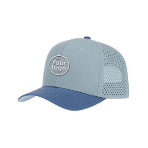 Casquette de golf imperméable à séchage rapide, prix usine, avec trous découpés au laser, logo brodé 3D personnalisé, bande de couture intérieure pour terrains de golf - Product Image 1