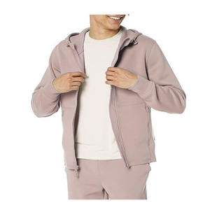 เสื้อฮู้ดผู้ชายผ้าเจอร์ซีย์สำหรับฤดูหนาว ดีไซน์ผ้าระบายอากาศได้ดี มีซิป แขนยาว รับสกรีนโลโก้และงานพิมพ์ - Product Image 1