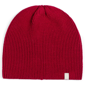 SHARISSA INTERNATIONAL Red Ribbed Knit Beanie Hat 100% Acrylic Unisex Casual <b>Winter</b> <b>Cap</b> Solid Color Adult Size 56CM - Product Image 5