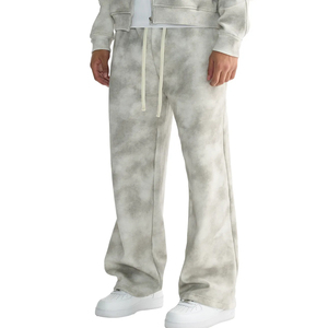 Customized Men Women Jogger Pants <b>Elastic</b> Waist Drawstring Straight Leg Streetwear OEM ODM Supplier - Product Image 2