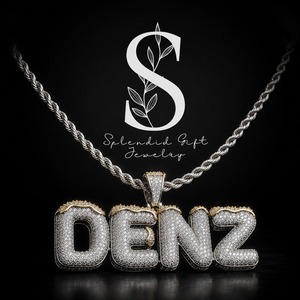 Moissanite DENZ Letter <b>Iced</b> <b>Out</b> Pendant <b>Chain</b> for Men Silver Gold 10K 14K Hip Hop Jewelry Luxury Gift Fashion Style for Men - Product Image 1