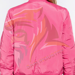 Chaqueta Varsity de Satén para Mujer, de Alta Calidad, Personalizable, Premium - Product Image 2