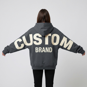 Sweat à capuche personnalisé pour femme en molleton épais French Terry, délavé à l'acide, tie-dye, écologique, 460 GSM, style streetwear avec impression personnalisée - Product Image 5