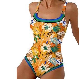 Traje de baño de una pieza para mujer, Monokini Sexy con Push-Up, traje de baño ajustado, traje de baño para playa, ropa de verano - Product Image 3
