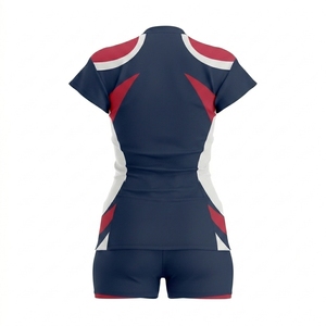 Ensemble d'uniformes de volley-ball de haute qualité, maillots d'équipe personnalisés imprimés, fabricant OEM en gros - Product Image 3