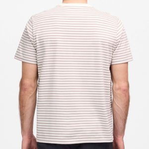 Camiseta de Manga Corta para Hombre, Camisetas a Rayas, Camiseta de Cuello Redondo de Verano, Camiseta de Algodón Orgánico, Camisetas Sostenibles - Product Image 5