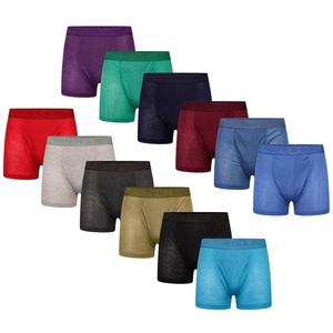 Calzoncillos bóxer de seda helada para niños, precio al por mayor de OEM y ODM, Calzoncillos Bóxer cortos cómodos, ropa interior de algodón para hombre de fábrica - Product Image 4