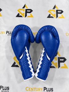 Guantes de boxeo personalizados de color azul profundo, hechos a medida, de cuero genuino de vaca, profesionales para sparring y entrenamiento, unisex. - Product Image 5