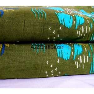 A2ZCraftBazar Tissu en Coton Pur 100% Écologique Tissé Séchage Rapide Respirant Léger Imprimé au Bloc Fil pour Femmes Filles Rajasthan - Product Image 5