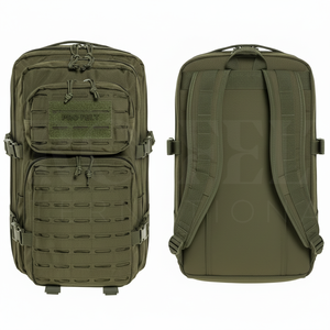 Sac à dos de voyage pour ordinateur portable en nylon imperméable de qualité supérieure, personnalisé avec logo en caoutchouc, multi-poches, pour hommes - Product Image 6