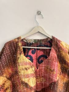 Indian Handmade <b>Boho</b> Women Kantha Oversized Top Hippie Poncho <b>Dress</b> - Product Image 4