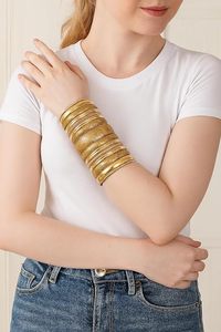 Royal Egyptian <b>Engraved</b> Arm Cuff Artisanal Patterned Multi-Band Mixed Metal Copper Open <b>Bangle</b> Jewelry - Product Image 2