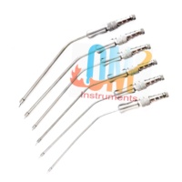 Ensemble de 6 tubes d'aspiration Frazier de conception supérieure, instruments ORL en acier inoxydable, source d'alimentation manuelle, qualité chirurgicale médicale |   OMI